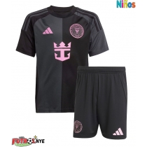 Camiseta Inter Miami Sergio Busquets #5 Visitante Equipación para niños 2025-26 manga corta (+ pantalones cortos)